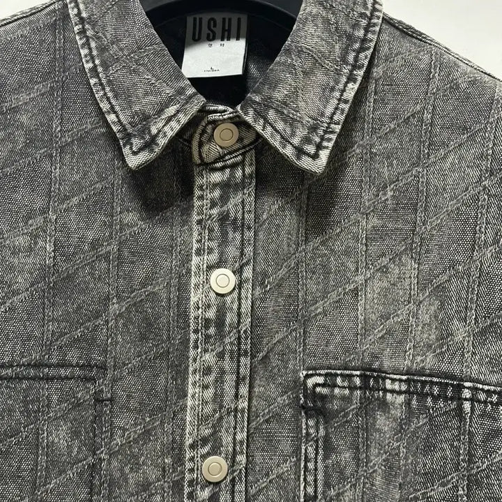 [SOLD OUT] USHI 빈티지 워싱패턴셔츠 L