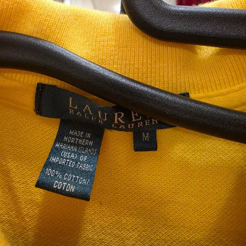 [BUNJANG] Ralph Lauren Yellow Short Sleeve Polo Shirt (Size M) / 7/51 로렌 랄프로렌 옐로우 반팔 폴로티 M