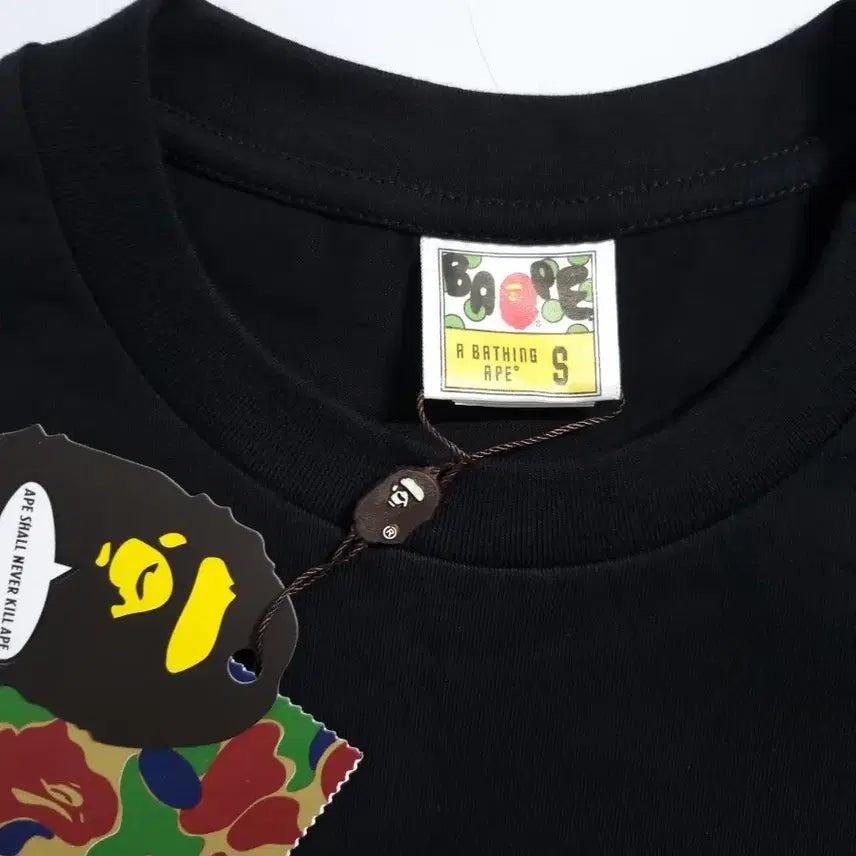 [SOLD OUT] 베이프 컬리지 티셔츠 블랙[S,M,L,XL,XXL,]