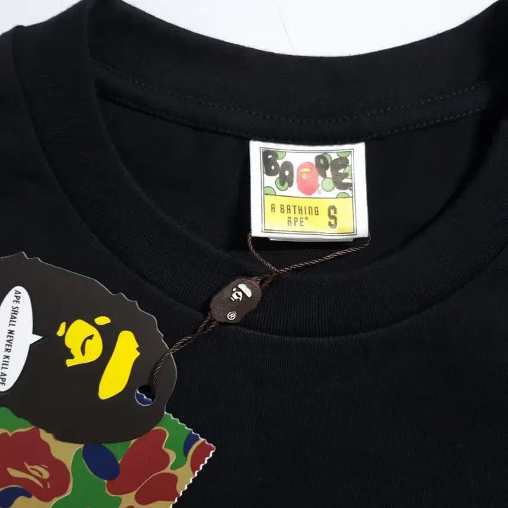 [SOLD OUT] 베이프 컬리지 티셔츠 블랙[S,M,L,XL,XXL,]