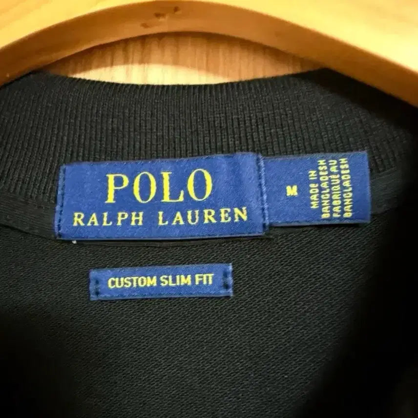 [BUNJANG] Polo Ralph Lauren Black Polo Shirt (M) / 새상품) 폴로 블랙 반팔 폴로셔츠 m사이즈