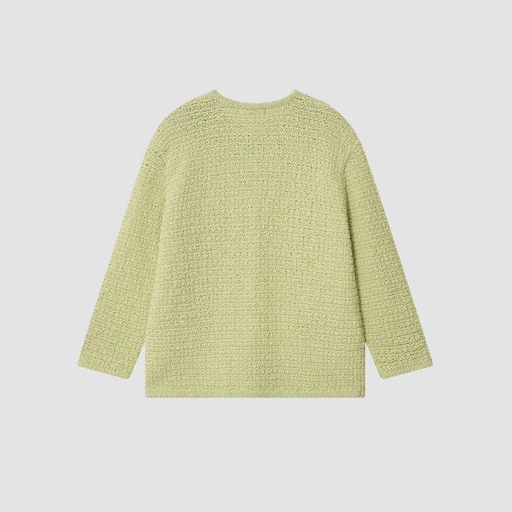 [BUNJANG] The Lil Rosie Tweed Knit Jacket - Light Green / 더릴  Rosie Tweed Knit Jacket_Light Green