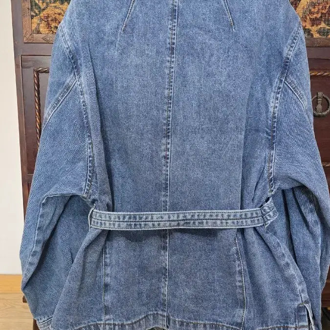 [BUNJANG] Breal Belted Denim Jacket (77-88) / 브레알 벨티드 청 데님 자켓(77-88)