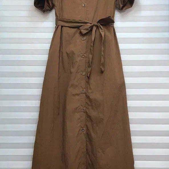 [SOLD OUT] 올리브데올리브> 뒷밴딩 벨티드 롱원피스