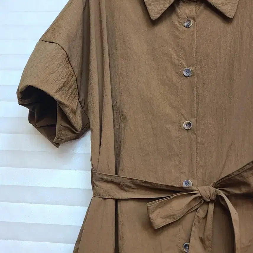 [SOLD OUT] 올리브데올리브> 뒷밴딩 벨티드 롱원피스