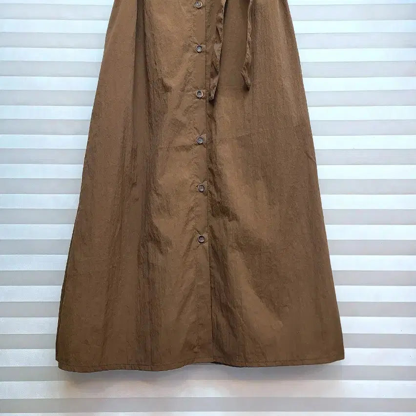 [SOLD OUT] 올리브데올리브> 뒷밴딩 벨티드 롱원피스