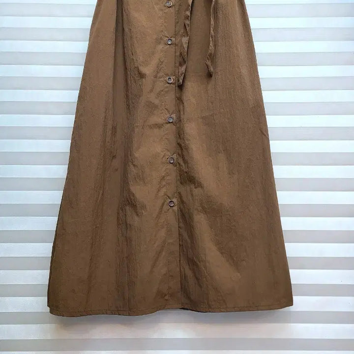 [SOLD OUT] 올리브데올리브> 뒷밴딩 벨티드 롱원피스