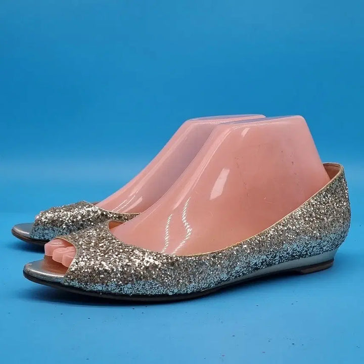 [BUNJANG] Jimmy Choo Gold Toe Open Flat Shoes 38 (240) / h 지미추 골드 토오픈 플랫슈즈 38 240