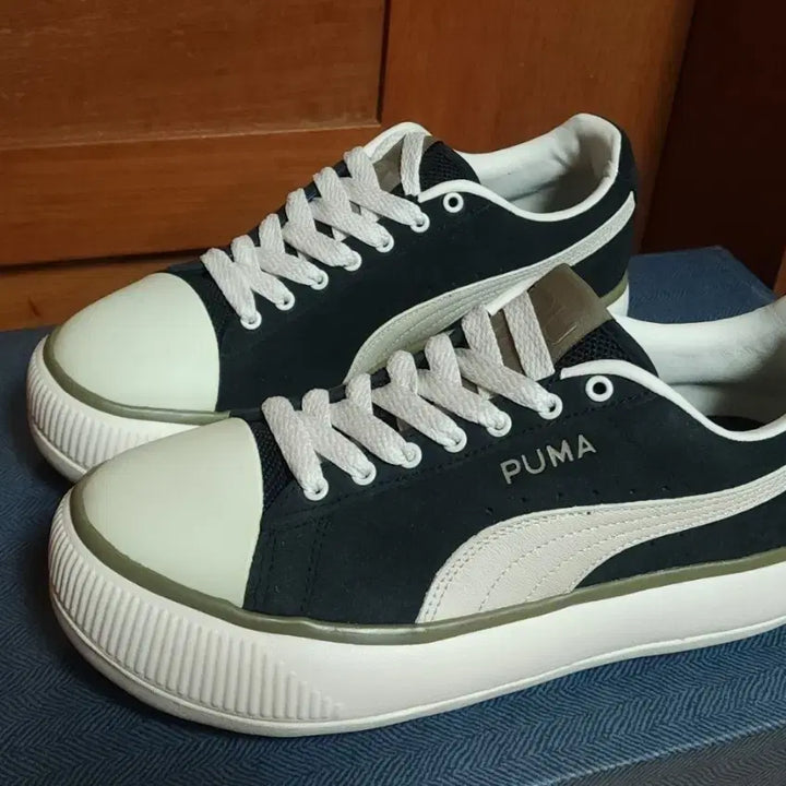 [BUNJANG] Puma Leather Sneakers / 푸마 퓨마 새상품 255 가죽 운동화 스니커드