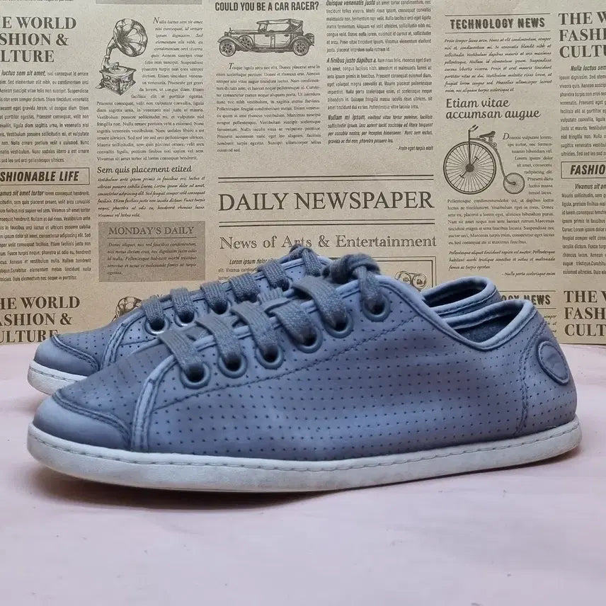 [BUNJANG] Camper Uno Gray Leather Sneakers / 캠퍼 우노 그레이 가죽 스니커즈 36 230