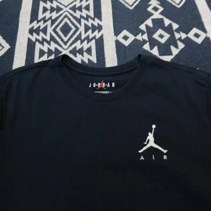 [SOLD OUT] 나이키 에어조던 피그먼트 블랙 화이트 점프맨 로고 스탠다드핏 코튼 반팔