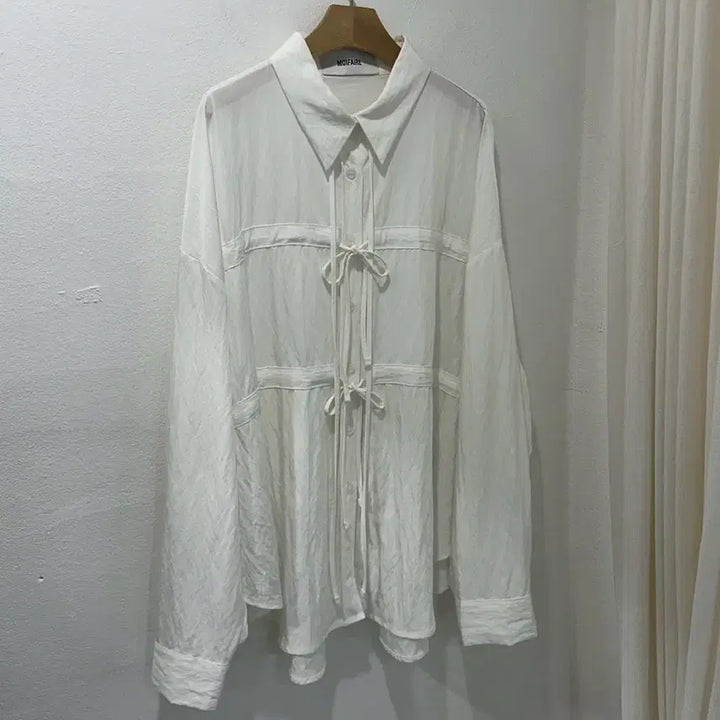 [SOLD OUT] (새제품)리본블라우스 리본남방 리본셔츠
