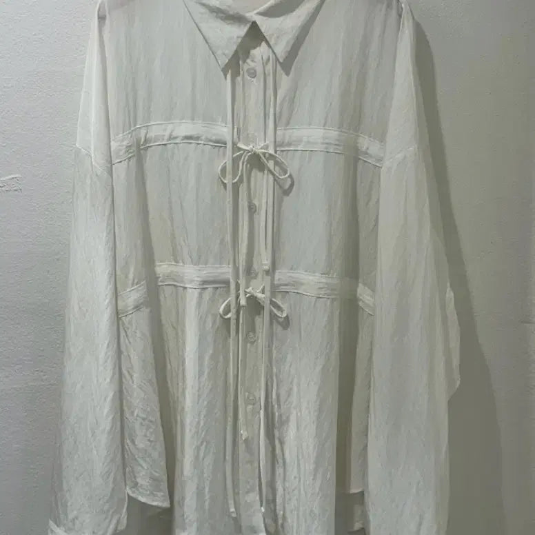 [SOLD OUT] (새제품)리본블라우스 리본남방 리본셔츠