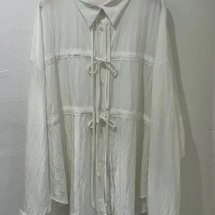 [SOLD OUT] (새제품)리본블라우스 리본남방 리본셔츠