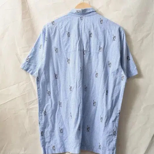 [BUNJANG] Polo Ralph Lauren Seersucker Pajama Shirt / 폴로 랄플로렌 시어서커 셔츠 M M0288