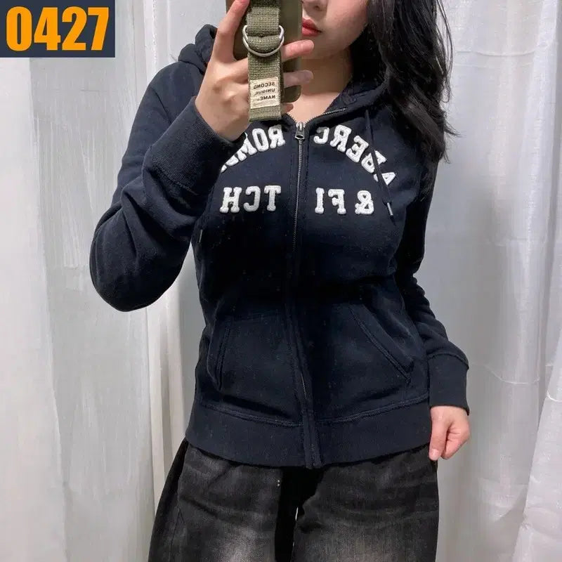 [BUNJANG] Abercrombie Y2K Hoodie Jacket L / 100 아베크롬비 y2k 후드집업 자켓 아우터 L