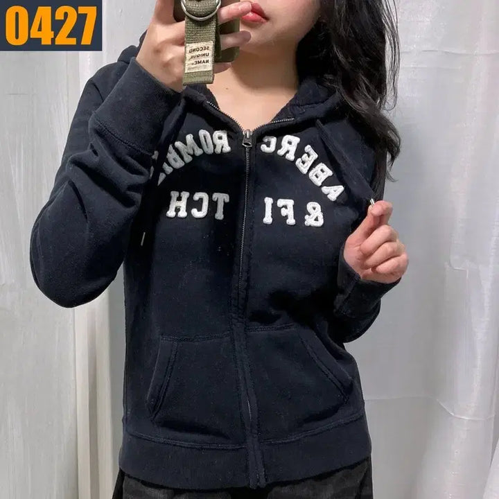 [BUNJANG] Abercrombie Y2K Hoodie Jacket L / 100 아베크롬비 y2k 후드집업 자켓 아우터 L