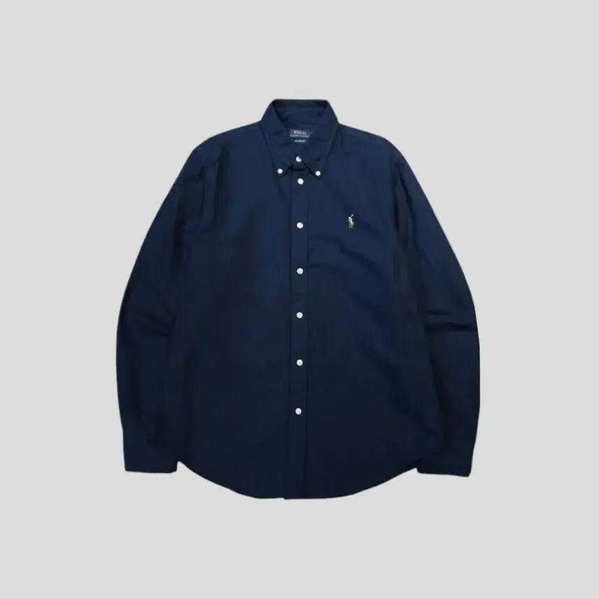 [SOLD OUT] 폴로랄프로렌 네이비 멀티포니 버튼다운 아메카지 클래식핏 코튼 남방 셔츠
