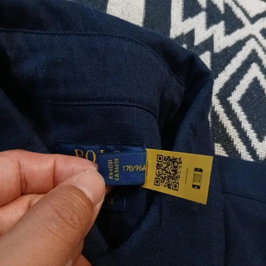 [SOLD OUT] 폴로랄프로렌 네이비 멀티포니 버튼다운 아메카지 클래식핏 코튼 남방 셔츠
