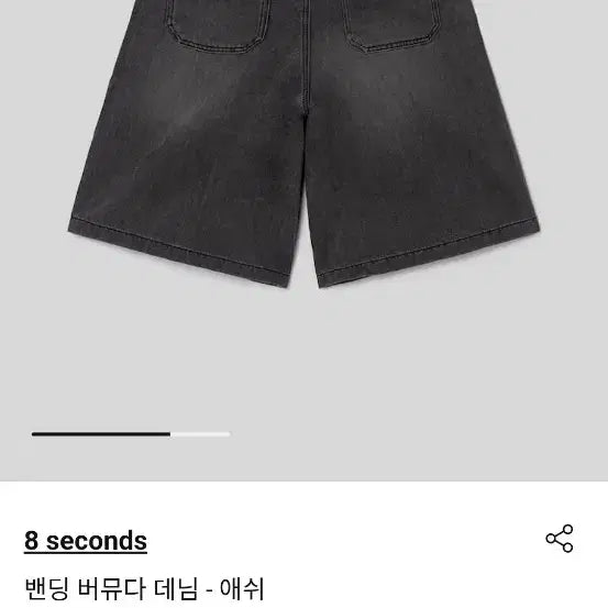 [BUNJANG] 8 Seconds Bermuda Denim Shorts / 에잇세컨즈  밴딩 버뮤다 데님