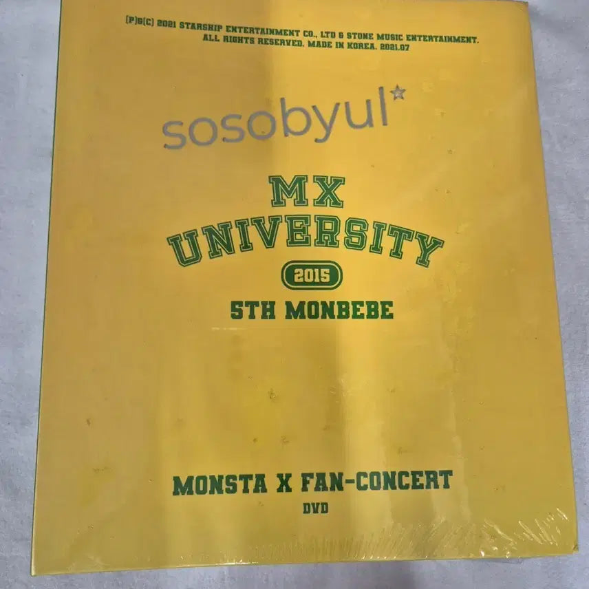 [BUNJANG] MONSTA X MX University Fan-Con DVD (Unsealed) / (미개봉B급)몬스타엑스 MX 유니버시티 팬콘 DVD