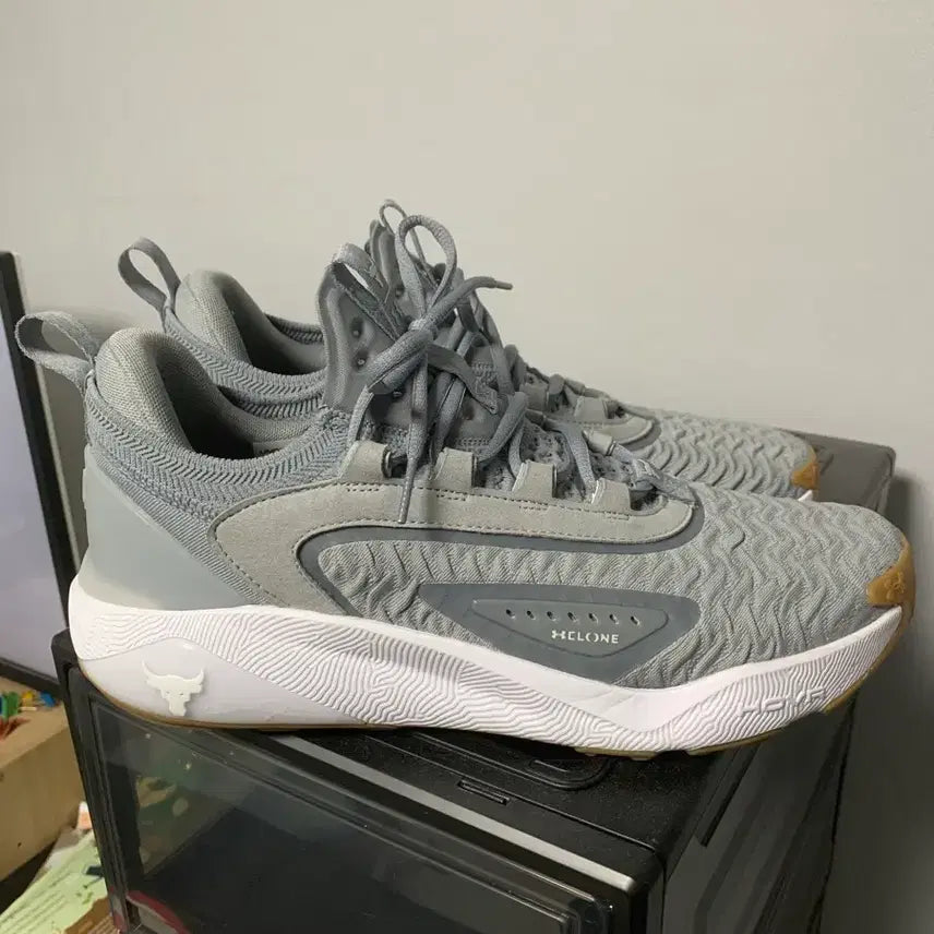[BUNJANG] Under Armour Project Rock 7 Gray Sneakers / 언더아머 프로젝트락7 280