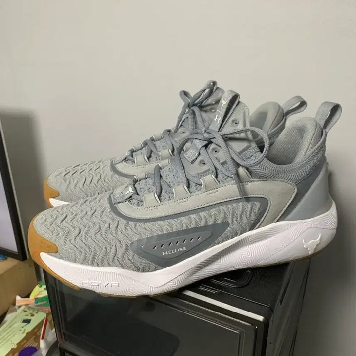[BUNJANG] Under Armour Project Rock 7 Gray Sneakers / 언더아머 프로젝트락7 280