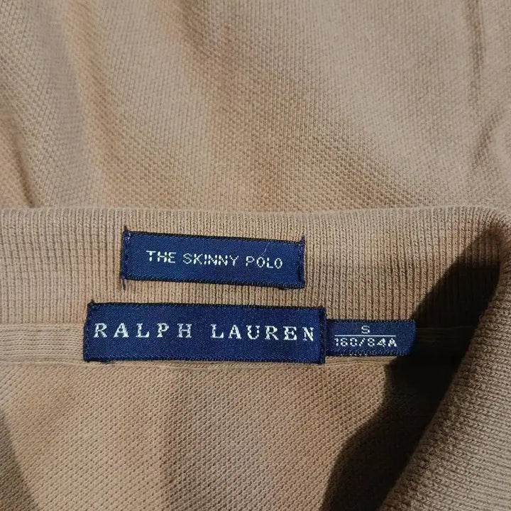 [BUNJANG] Polo Ralph Lauren Pigment Beige Big Pony Half Button PK Polo Shirt / 폴로랄프로렌 피그먼트 베이지 빅포니 하프버튼 스키니폴로 PK 피케 카라넥