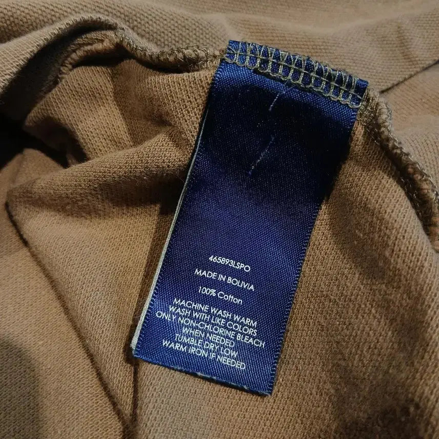 [BUNJANG] Polo Ralph Lauren Pigment Beige Big Pony Half Button PK Polo Shirt / 폴로랄프로렌 피그먼트 베이지 빅포니 하프버튼 스키니폴로 PK 피케 카라넥