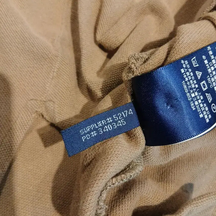 [BUNJANG] Polo Ralph Lauren Pigment Beige Big Pony Half Button PK Polo Shirt / 폴로랄프로렌 피그먼트 베이지 빅포니 하프버튼 스키니폴로 PK 피케 카라넥