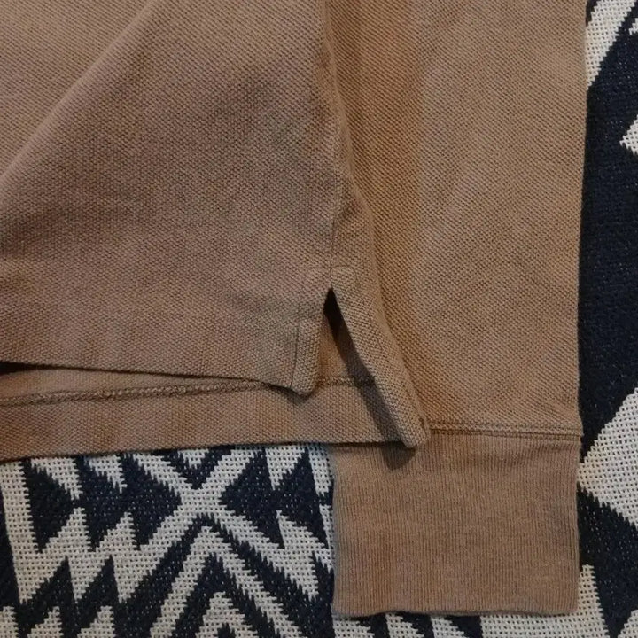 [BUNJANG] Polo Ralph Lauren Pigment Beige Big Pony Half Button PK Polo Shirt / 폴로랄프로렌 피그먼트 베이지 빅포니 하프버튼 스키니폴로 PK 피케 카라넥
