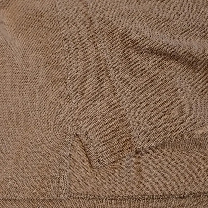[BUNJANG] Polo Ralph Lauren Pigment Beige Big Pony Half Button PK Polo Shirt / 폴로랄프로렌 피그먼트 베이지 빅포니 하프버튼 스키니폴로 PK 피케 카라넥