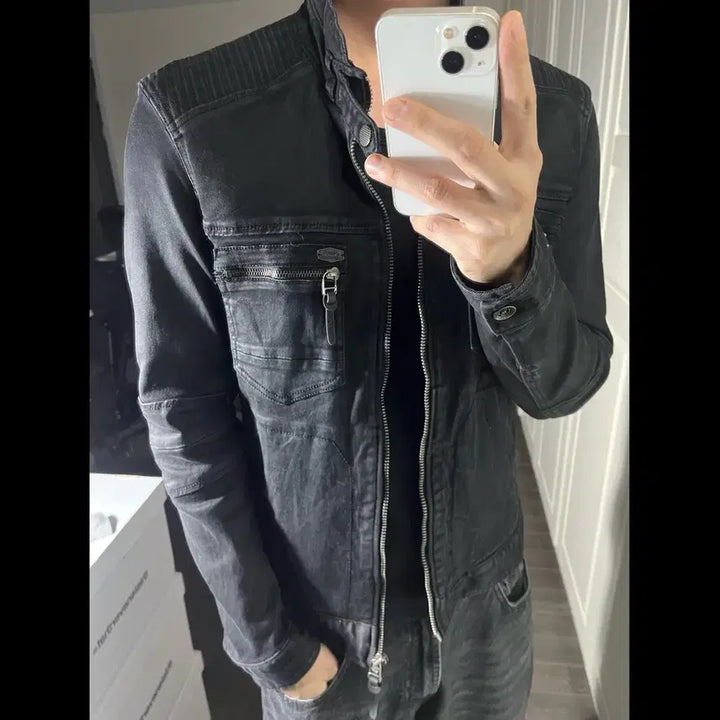 [BUNJANG] BUCKAROO Denim Rider Zip-up Jacket / [100] BUCKAROO 버커루 데님 라이더 집업 자켓