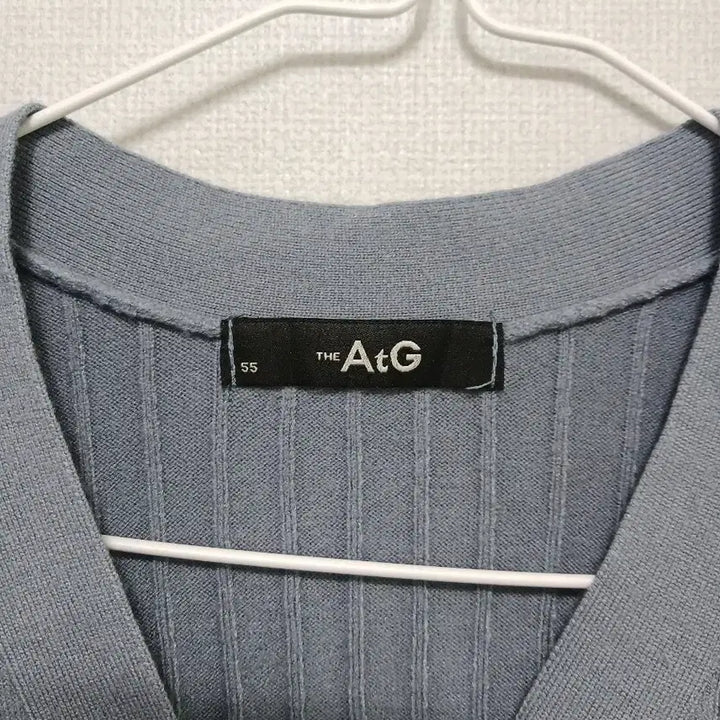 [BUNJANG] AtG Ribbed Knit Cardigan - Blue / AtG 골지 니트 가디건 블루