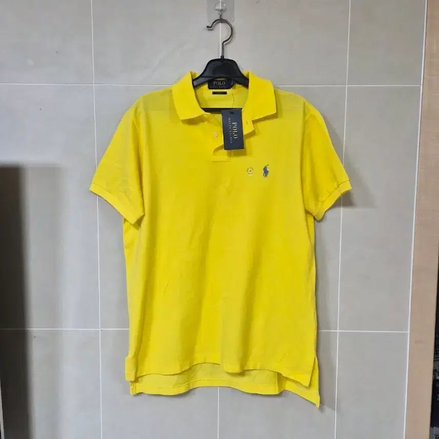 [BUNJANG] Polo Ralph Lauren Yellow Polo Shirt / 폴로 랄프로렌 반팔 카라티 옐로우 100