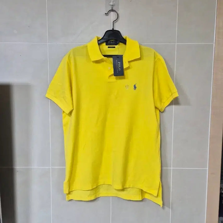 [BUNJANG] Polo Ralph Lauren Yellow Polo Shirt / 폴로 랄프로렌 반팔 카라티 옐로우 100