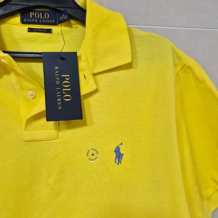 [BUNJANG] Polo Ralph Lauren Yellow Polo Shirt / 폴로 랄프로렌 반팔 카라티 옐로우 100