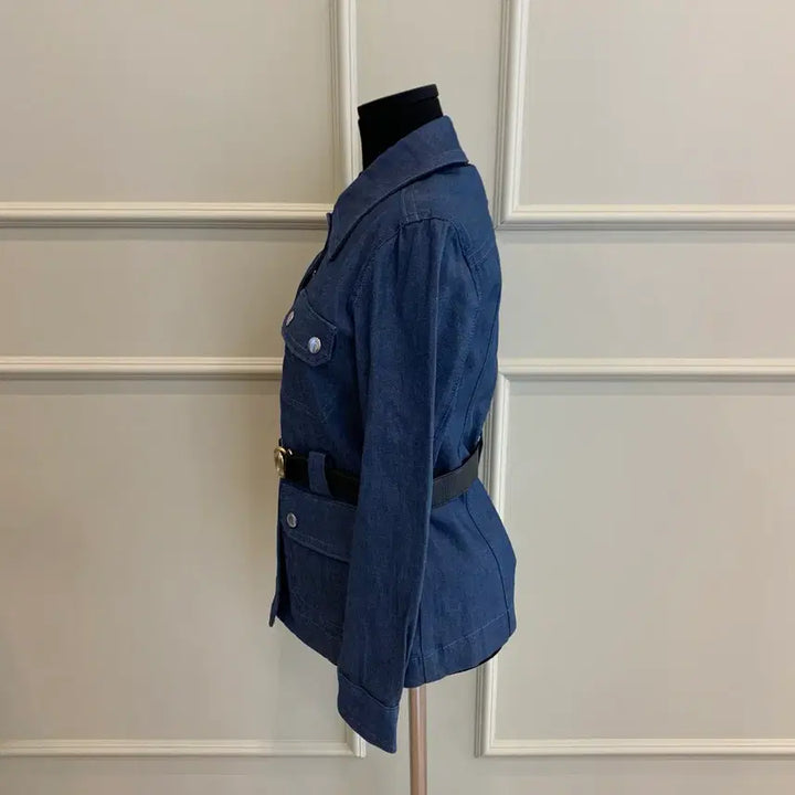 [BUNJANG] Coach Denim Belted Heritage Jacket (Size 2) / 267001124 코치 데님 벨티드 헤리티지 자켓 2사이즈