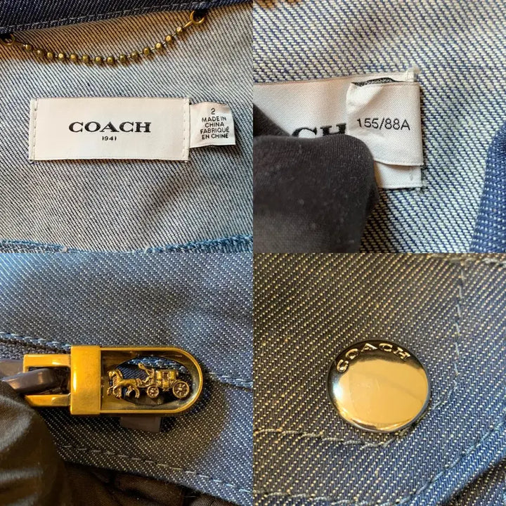 [BUNJANG] Coach Denim Belted Heritage Jacket (Size 2) / 267001124 코치 데님 벨티드 헤리티지 자켓 2사이즈