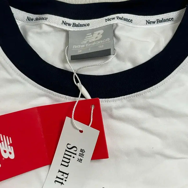 [BUNJANG] New Balance Ring T-shirt - White M / 새상품)뉴발란스 화이트 반팔 티셔츠 링거 디자인m