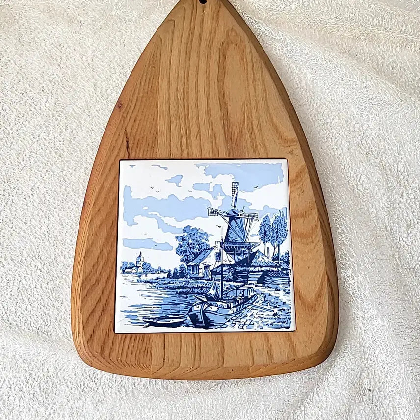 [BUNJANG] Holland Wood Porcelain Cheese Board / 홀란드 우드 포슬린 치즈보드