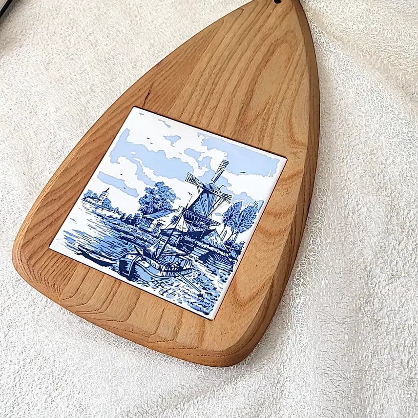 [BUNJANG] Holland Wood Porcelain Cheese Board / 홀란드 우드 포슬린 치즈보드