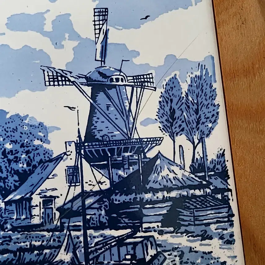 [BUNJANG] Holland Wood Porcelain Cheese Board / 홀란드 우드 포슬린 치즈보드