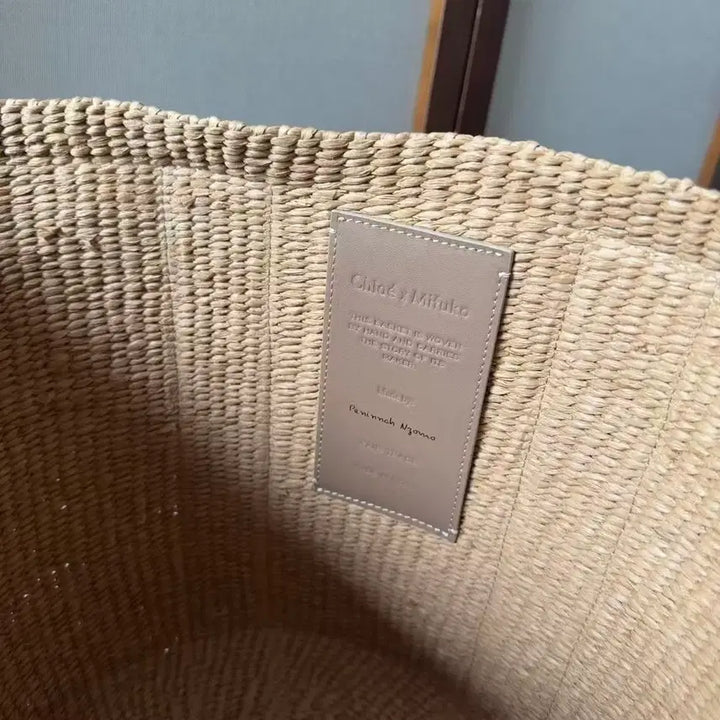 [BUNJANG] Chloé Woody Small Raffia Tote Bag / 끌로에 우디 스몰 라피아 토트백