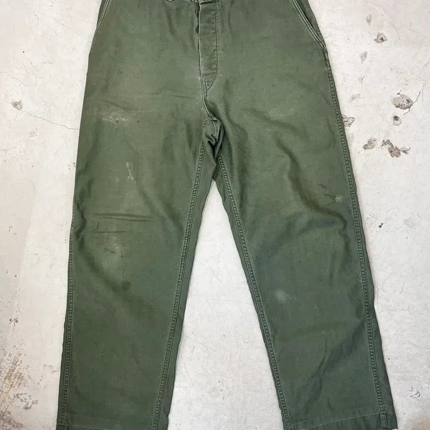 [BUNJANG] USMC 1950s Cotton Satin Trousers / [32] 1950s USMC Cotton Satin Trousers