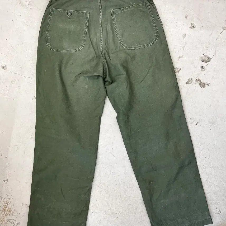 [BUNJANG] USMC 1950s Cotton Satin Trousers / [32] 1950s USMC Cotton Satin Trousers
