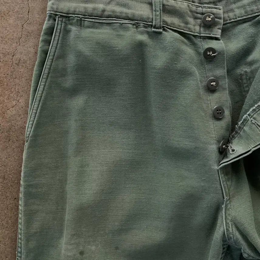 [BUNJANG] USMC 1950s Cotton Satin Trousers / [32] 1950s USMC Cotton Satin Trousers