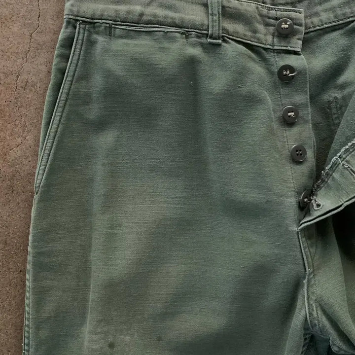 [BUNJANG] USMC 1950s Cotton Satin Trousers / [32] 1950s USMC Cotton Satin Trousers