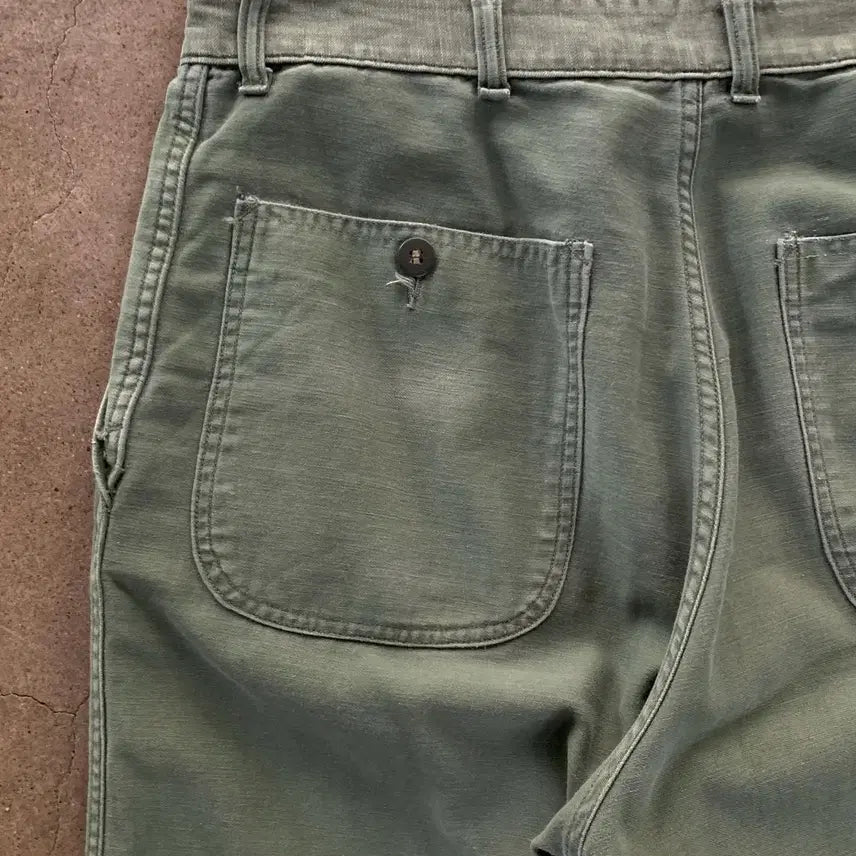 [BUNJANG] USMC 1950s Cotton Satin Trousers / [32] 1950s USMC Cotton Satin Trousers