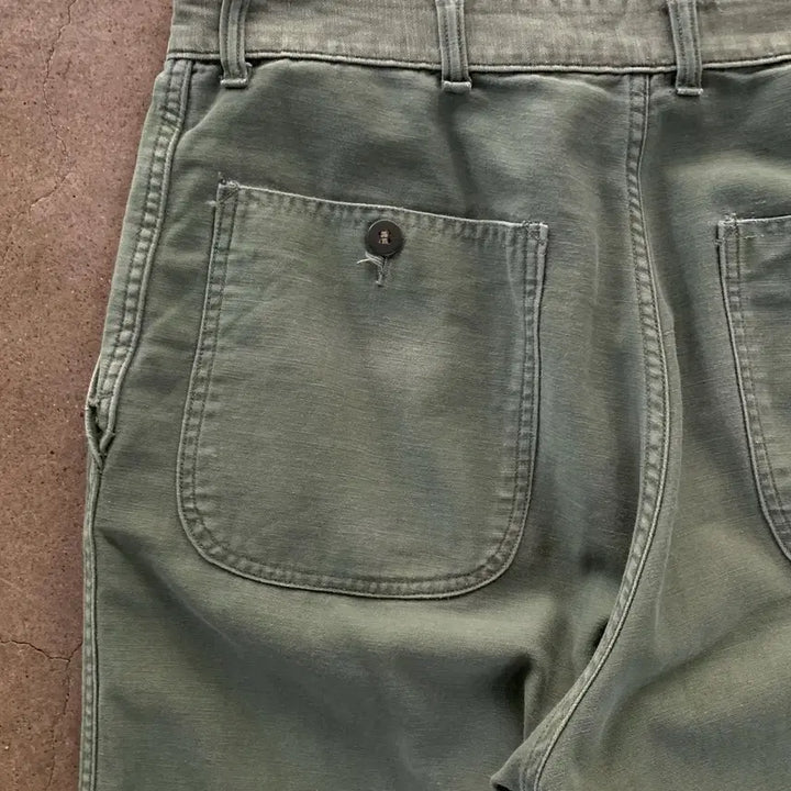 [BUNJANG] USMC 1950s Cotton Satin Trousers / [32] 1950s USMC Cotton Satin Trousers